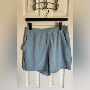 lululemon Pace Breaker Breeze Blue 5” linerless short MEDIUM